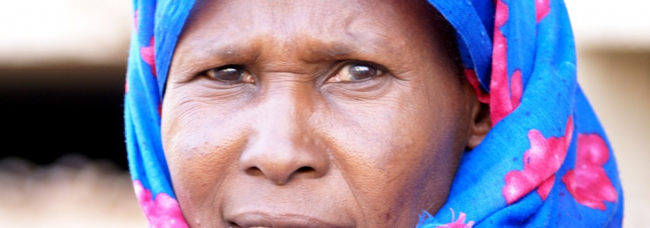 woman in blue